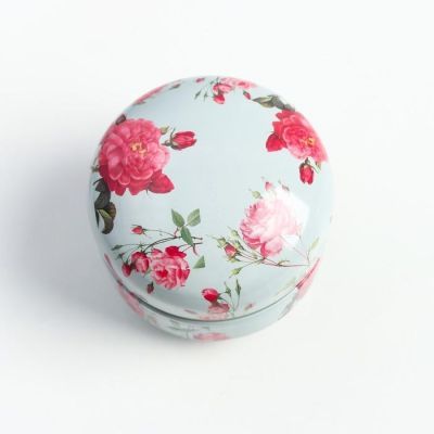 Шкатулка металл "Романтика цветов" МИКС 8х8х8 см