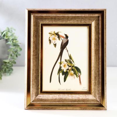 Фоторамка пластик 13х18 см "Медина" серебро и полоски 25,4х20,4х1,8 см