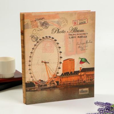 Фотоальбом на 400 фото 10х15 см "Архитектура" в коробке МИКС 44х27х5,5 см