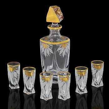 Набор для водки Golden game (графин 650 мл, 6 рюмок 60 мл)