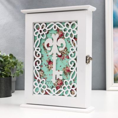 Ключница дерево "Резной ключ" 29,5х22х6 см