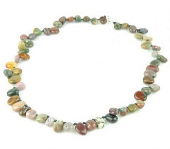 Бусы Яшма "Бабочка" арт.П3173