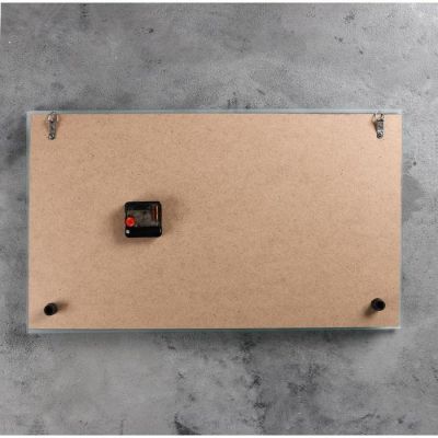 Часы настенные, серия: Транспорт, "Мотоцикл в ночи", 36х60 см