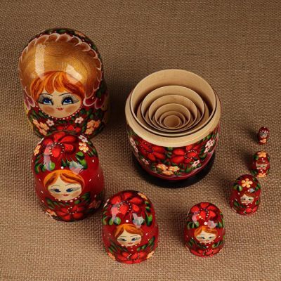 Матрёшка 7-ми кукольная "Лара"  , 23-25см, ручная роспись.