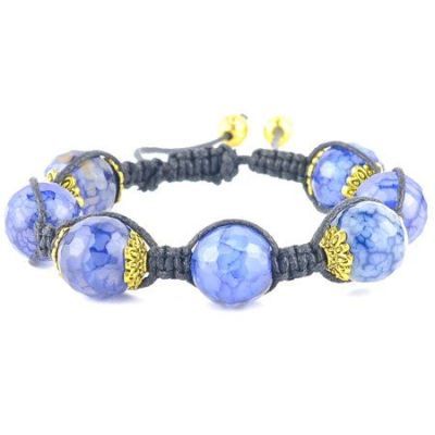 Браслет Агат ограненный "Шамбалла 12" арт. бП1892