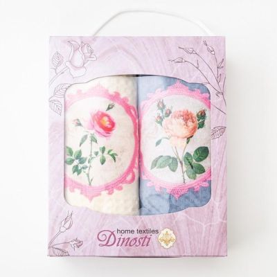 Набор вафельных полотенец Роза декупаж 33х60 см, 100% хл, 2 шт