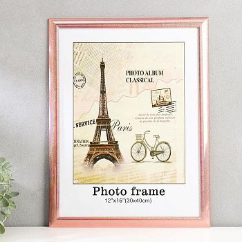 Фоторамка пластик 30х40 см "Голографический блеск и медь" 43х33 см