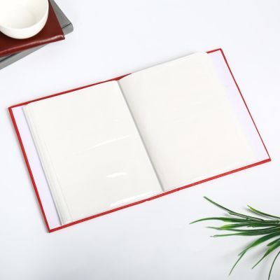 Фотоальбом на 200 фото 10х15 см, рамка 9х13 см "Серебряный дождь" кожзам МИКС 23х17х5,5 см