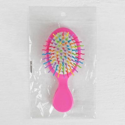 Расчёска массажная, 14 × 6 см, рисунок МИКС