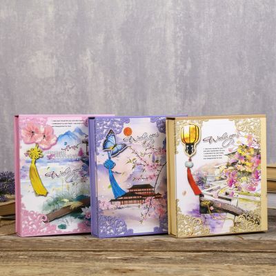 Фотоальбом на 80 фото 10х15 см "Сакура и бабочки" в коробке МИКС 23,5х19,5х5 см