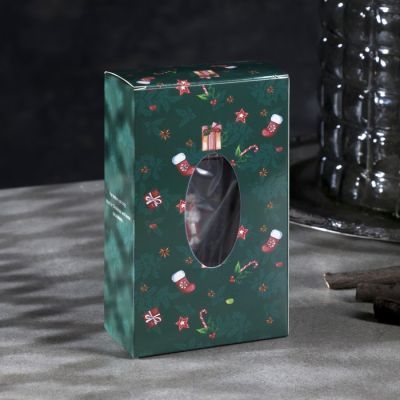 Светодиодная фигура «Дед Мороз и ёлка» 7.6 × 13.5 × 3.2 см, пластик, батарейки AG13х3, свечение тёплое белое