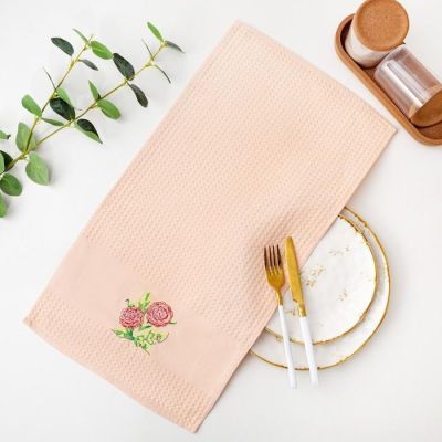 Набор вафельных полотенец Розовые облака 33х60 см, 100% хл, 2 шт