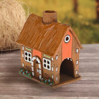 Аромалампа Домик «Хижина», 10 см, ручная работа  микс