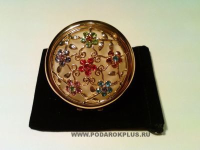 Зеркальце со стразами  ручной работы №5