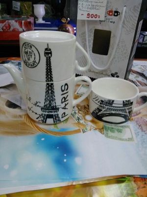 Заварочный чайник с 2-мя кружечками "Лондон"