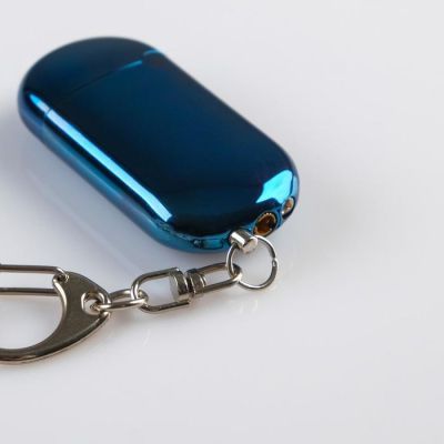 Зажигалка газовая "Пистолет" на брелоке 5х2.5 см, микс