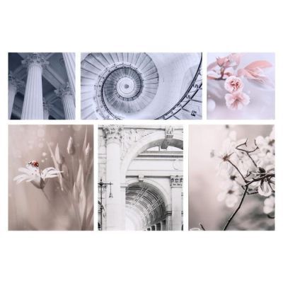 Модульная картина "Весна" 114х70 см (30х30, 30х30, 38х47, 38х47, 38х47, 54х30) 114х70 см