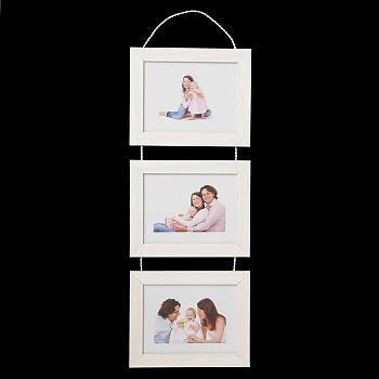 Фоторамка на 3 фото 15х20 см подвесная 5N белый