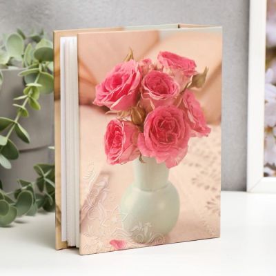 Фотоальбом "Букет" на 100 фото 10х15 см, 12,5х5х16,5 см.  ПП карм.