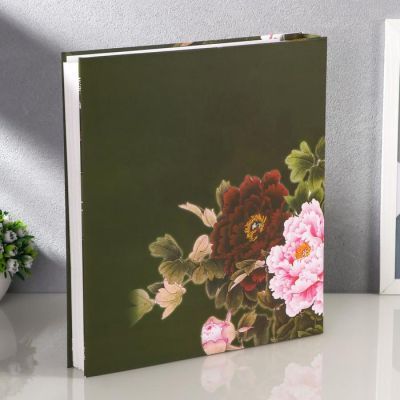 Фотоальбом на 480 фото 10х15 + 10 фото 15х21 в коробке "Цветы" МИКС