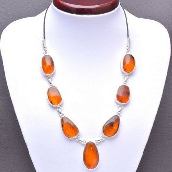Колье Янтарь "Балтийская осень" арт. ЯК-1442