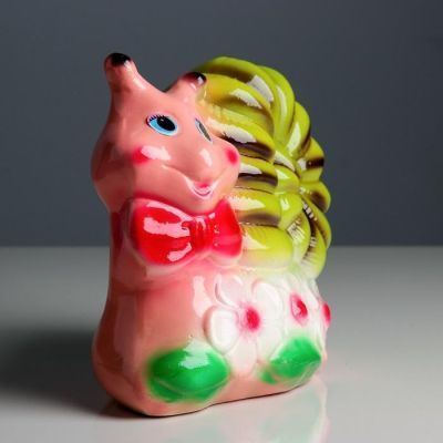 Копилка "Улитка на полянке", разноцветная, глянец, керамика, 18 см