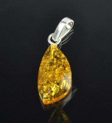 Кулон Янтарь "Золотой дождь" арт.ЯК-557