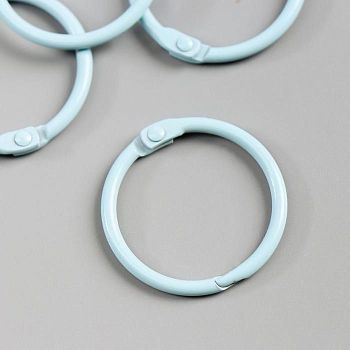 Кольца для альбома "Рукоделие" KDA-030/4, 0,3 см, 4 шт, голубой