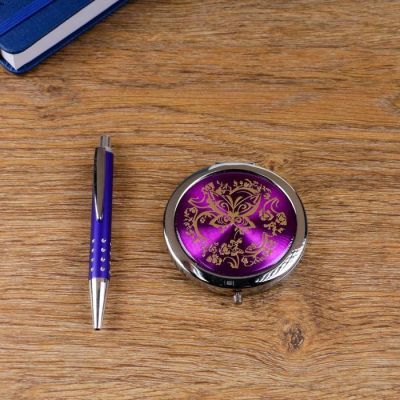 Набор подарочный 2в1 (ручка, зеркало) микс