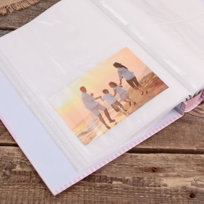 Фотоальбом на 200 фото 13х18 см "Розы и шоколад" в коробке, блёстки МИКС 29,5х23,5х5,5 см