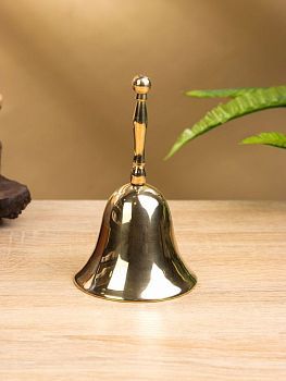 Колокольчик из латуни большой, 8 × 8 × 14 см