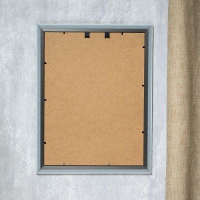 Фоторамка пластик 30х40 см "Жатая бумага" песочная с золотым обрамлением 44х34 см