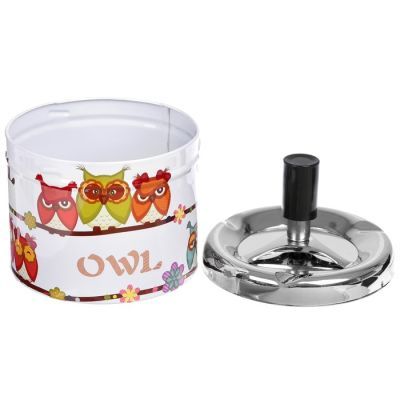 Пепельница бездымная "Совушки зимние", 9 × 12 см