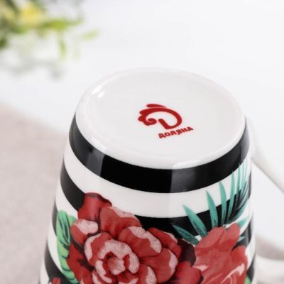 Кружка Доляна «Пионы», 320 мл