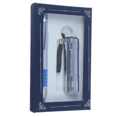 Набор подарочный 2в1 (ручка, фонарик)