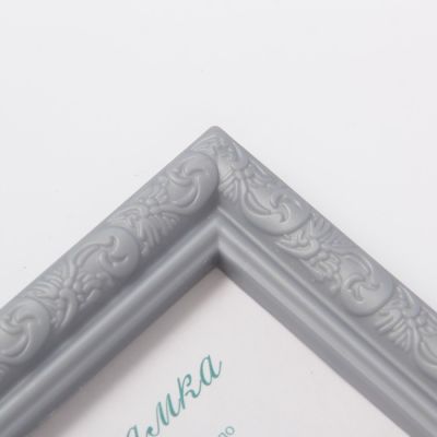 Фоторамка пластик L-2 10х15 см, серебр. мет., с небьющимся стеклом