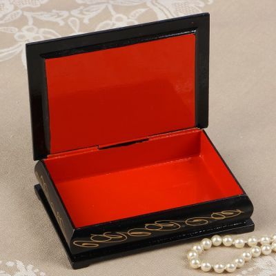 Шкатулка «Тройка в поле», 10×14 см, лаковая миниатюра