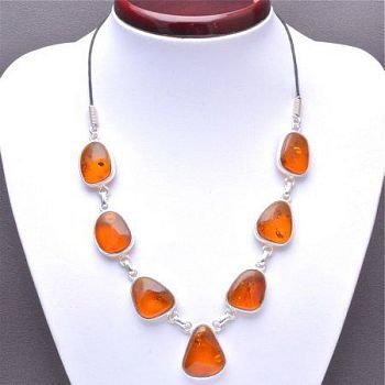 Колье Янтарь "Балтийская осень" арт. ЯК-1441