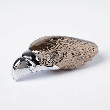 Зажигалка газовая "Сокол", 7.7х2.6 см, серебро