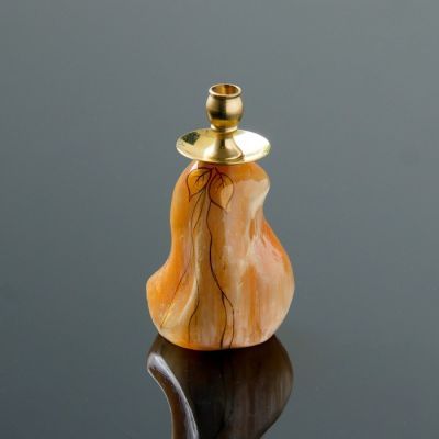 Сувенир «Подсвечник церковный», 4×5,5 см, селенит