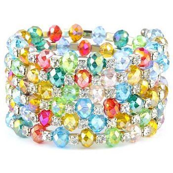 Браслет Хрусталь "Пружинка"  арт. бП1906