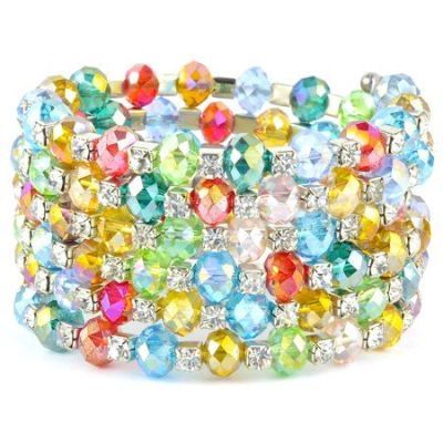 Браслет Хрусталь "Пружинка"  арт. бП1906