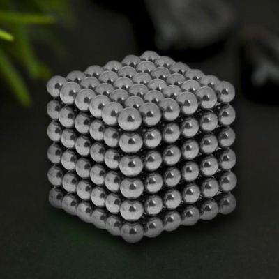 Неокуб черное серебро, 216 шариков d=0,3 см