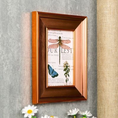 Фоторамка пластик 10х15 см "Оливия" медная 21х16х1,7 см