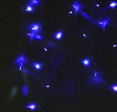 Гирлянда уличная УМС "Бахрома" (Ш:3 м, В:0,6 м, нить силикон, сине-белый)