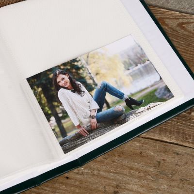 Фотоальбом Fotografia на 100 фото, 15x21 см "Классика" зелёный