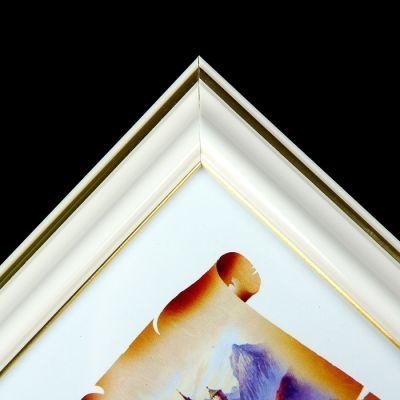 Фоторамка 10х15 см "Белая с золотом"