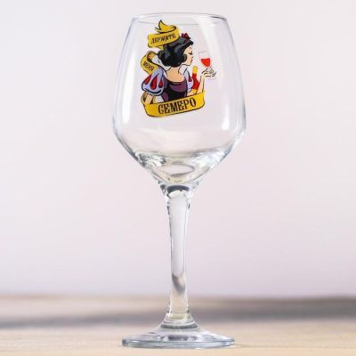 Бокал для вина «Держите меня семеро», 350 мл