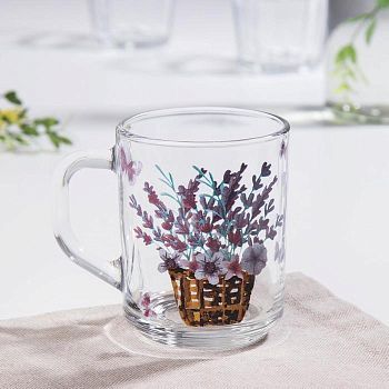 Кружка Доляна «Лаванда», 200 мл