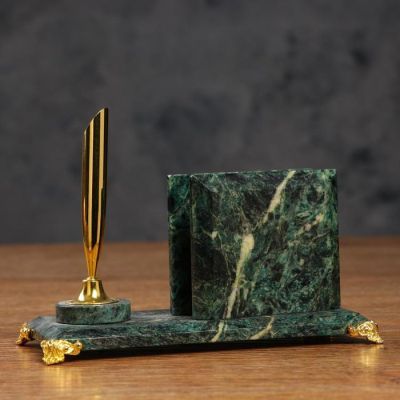 Визитница «Мини»: подставка для ручки, часы